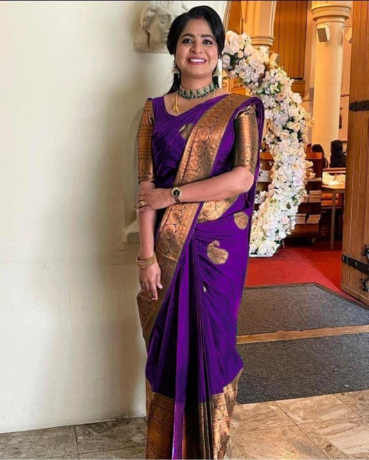 BEAUTIFUL RICH PALLU JACQUARD WORK ON ALL OVER THE SAREE