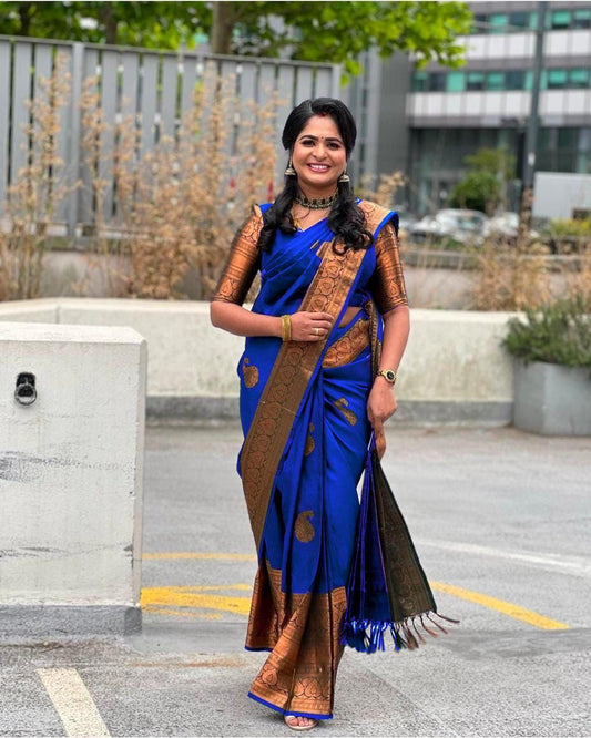 BEAUTIFUL RICH PALLU JACQUARD WORK ON ALL OVER THE SAREE